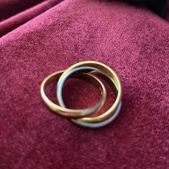 Cartier  18k trinity 3 tone gold , small ring - Picture 5 of 12
